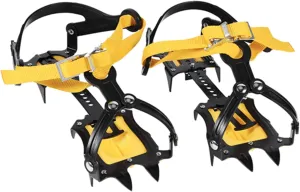 10-Teeth Steel Crampons Ice Grips Cleats for Hiking and Climbing