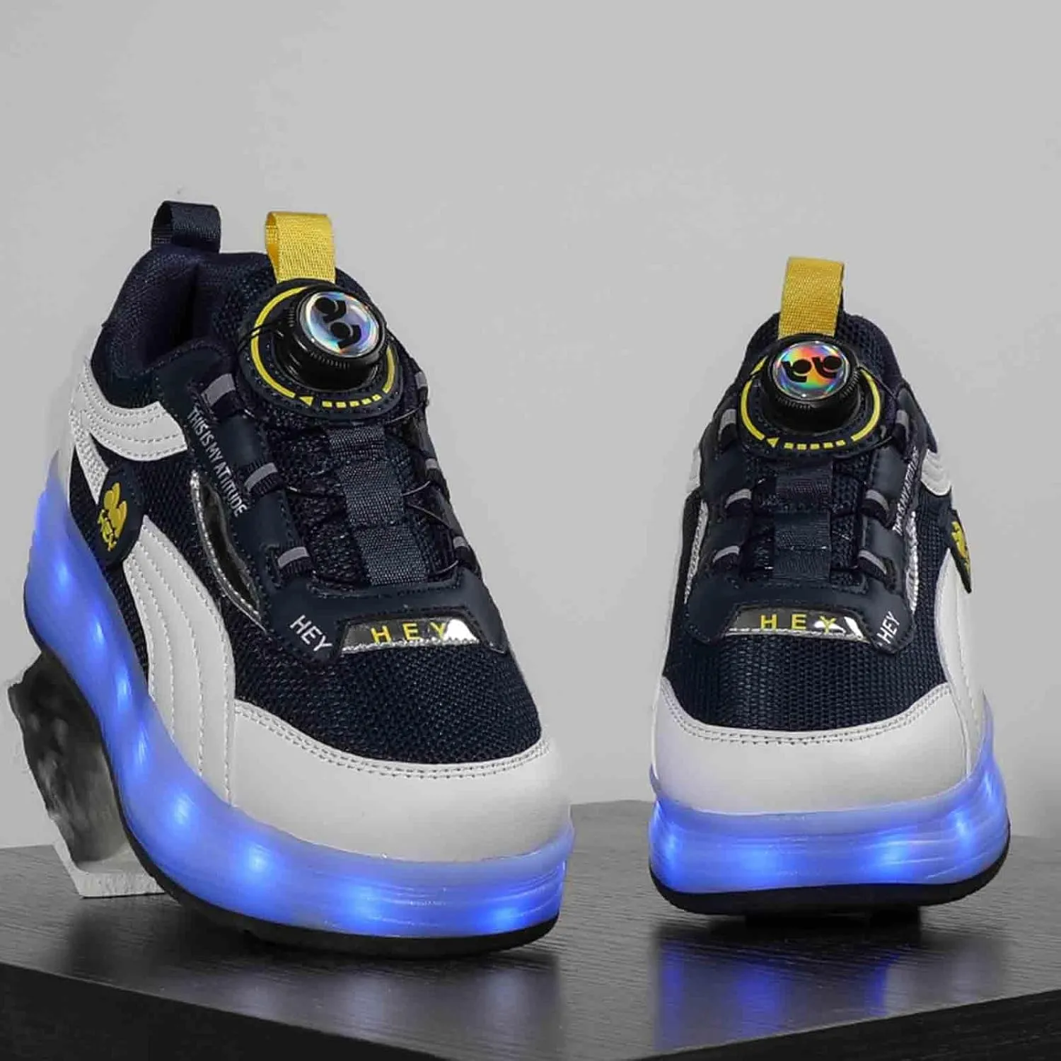 11 LED Light Up Kids Roller Skate Shoes with Wheel, Sneakers for Boys Girls Birthday Thanksgiving Christmas Day