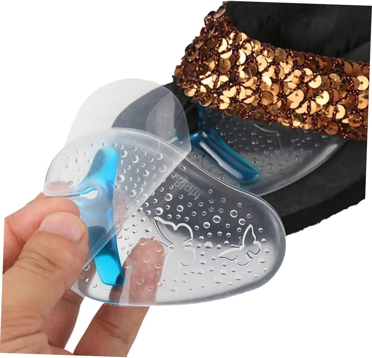 3sets Gel Insole Inserts for High Heels Half Insoles Gel Pad for Slippers Forefoot Cushioning Anti-Slip 3pairs*3