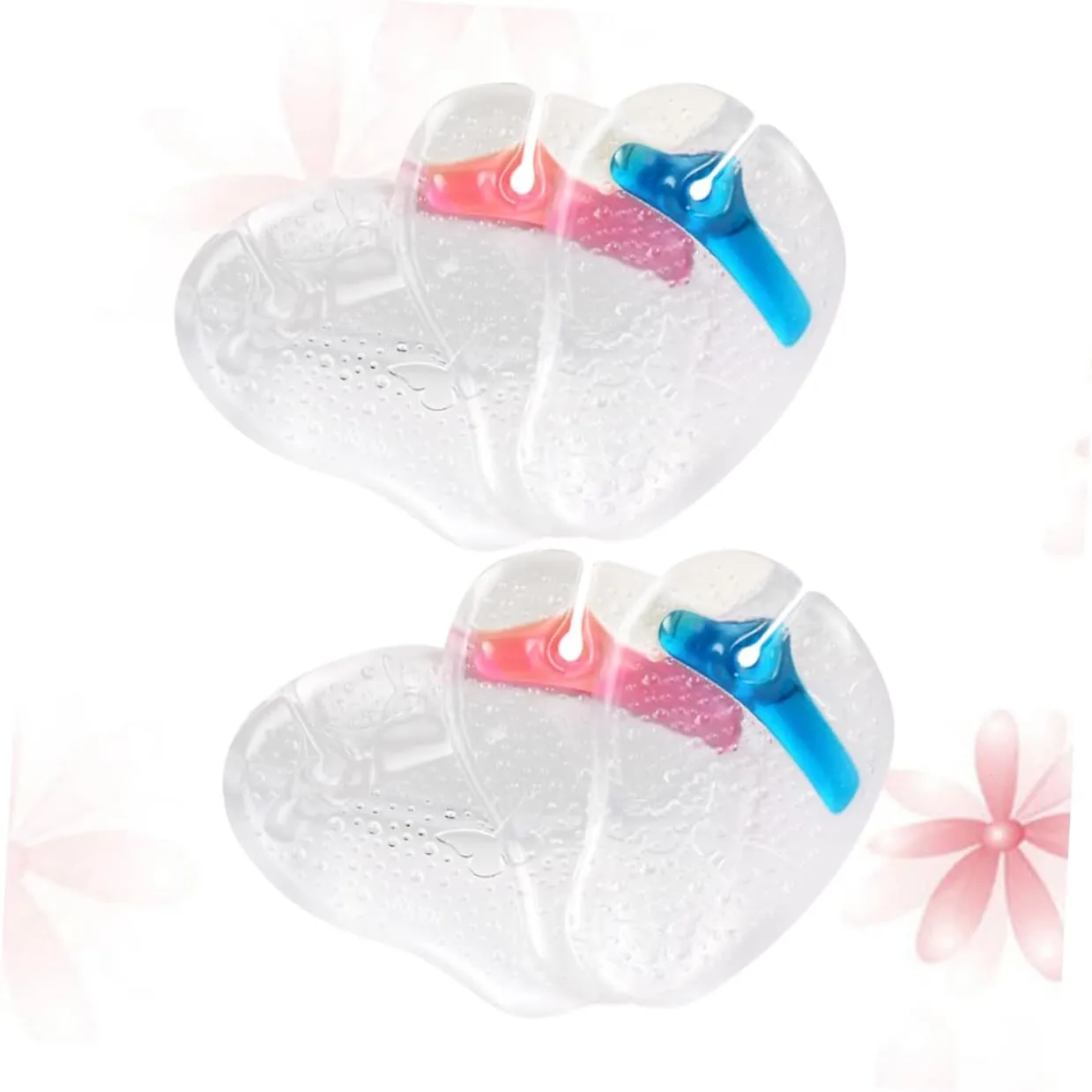 3sets Gel Insole Inserts for High Heels Half Insoles Gel Pad for Slippers Forefoot Cushioning Anti-Slip 3pairs*3