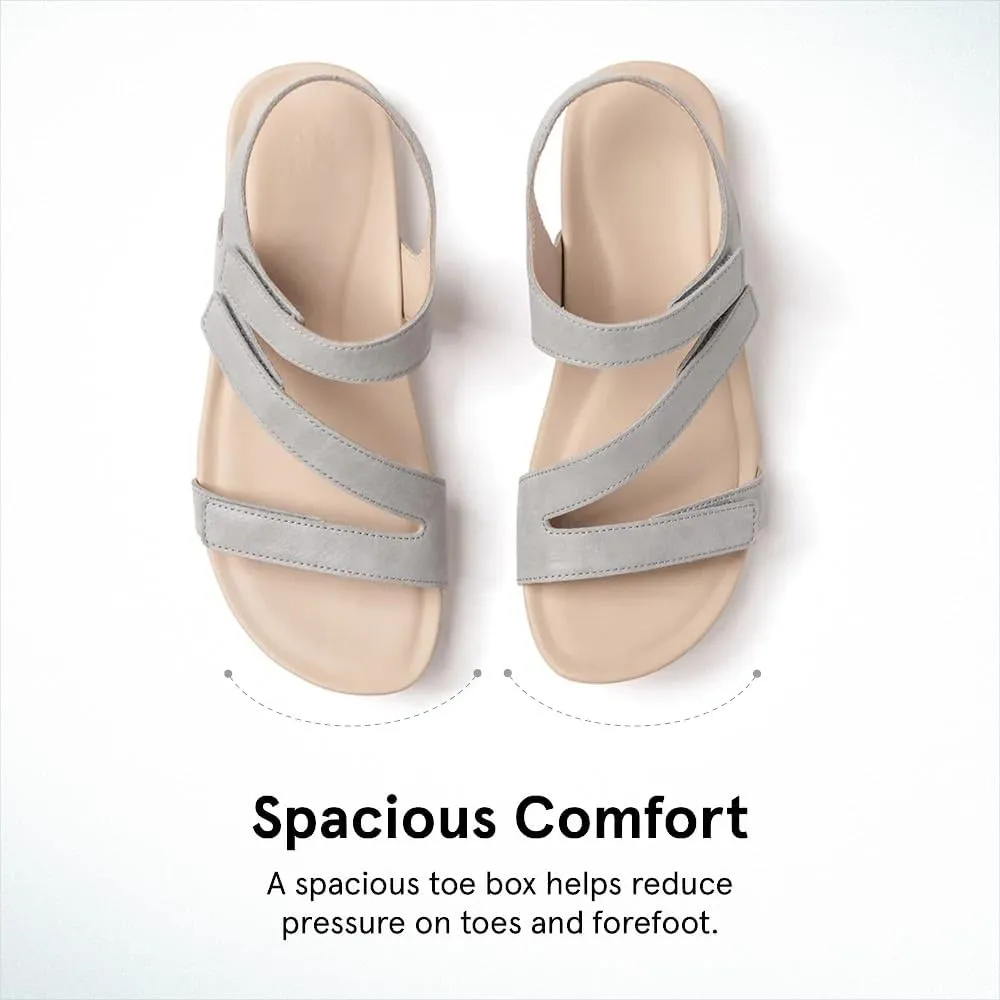 ABEO Women's Oasis Sandals | Orthopedic Arch Support | Plantar Fasciitis Relief | Comfortable Wedge Sandals - Blue