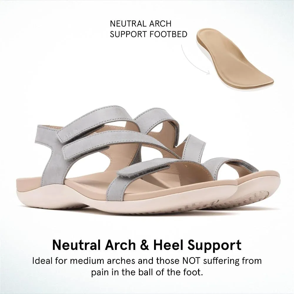 ABEO Women's Oasis Sandals | Orthopedic Arch Support | Plantar Fasciitis Relief | Comfortable Wedge Sandals - Blue