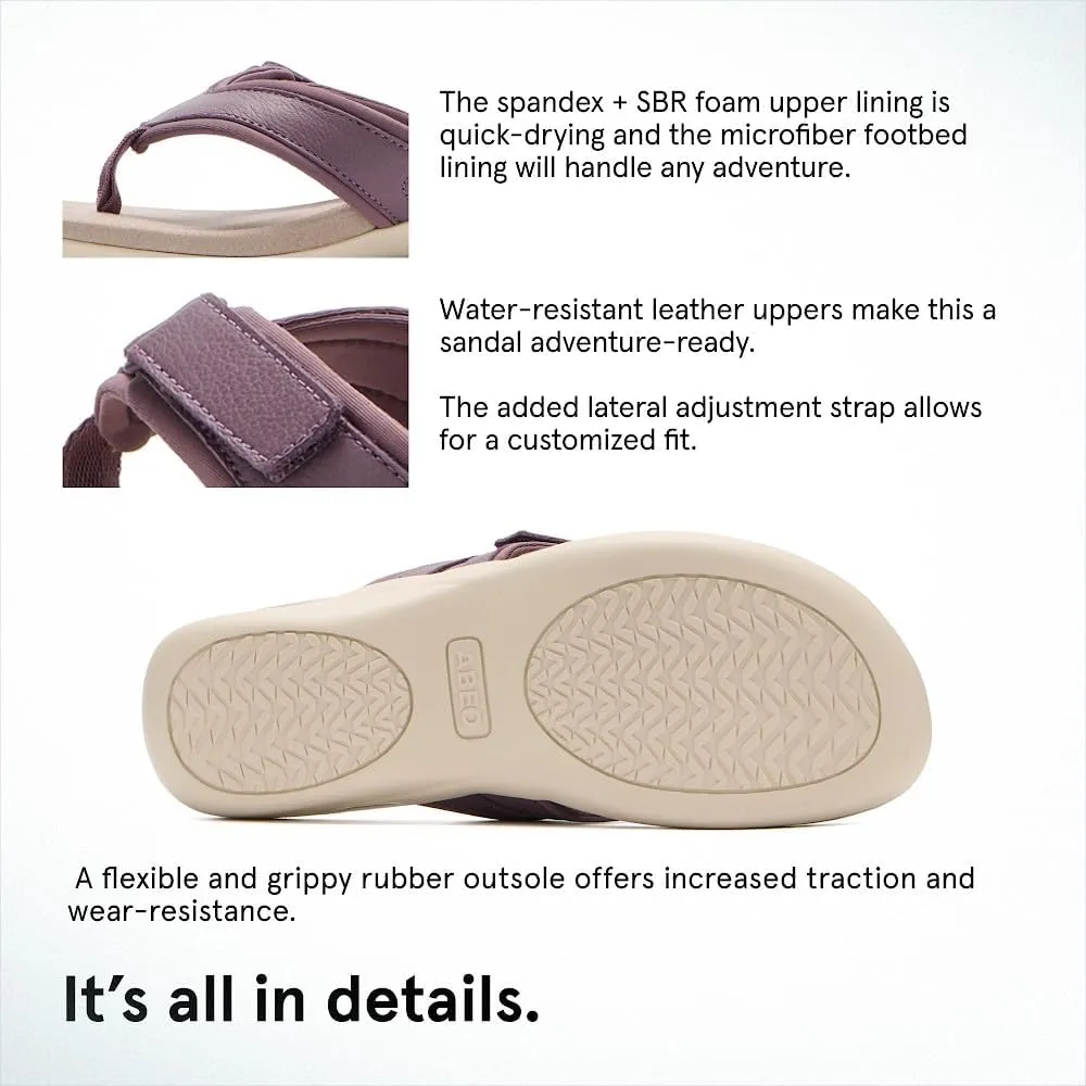 ABEO Women's Oasis Sport Metatarsal Flip Flops | Adjustable Flip Flops | Sandals for Women | Built-In Orthotics | Orthopedic Sandals