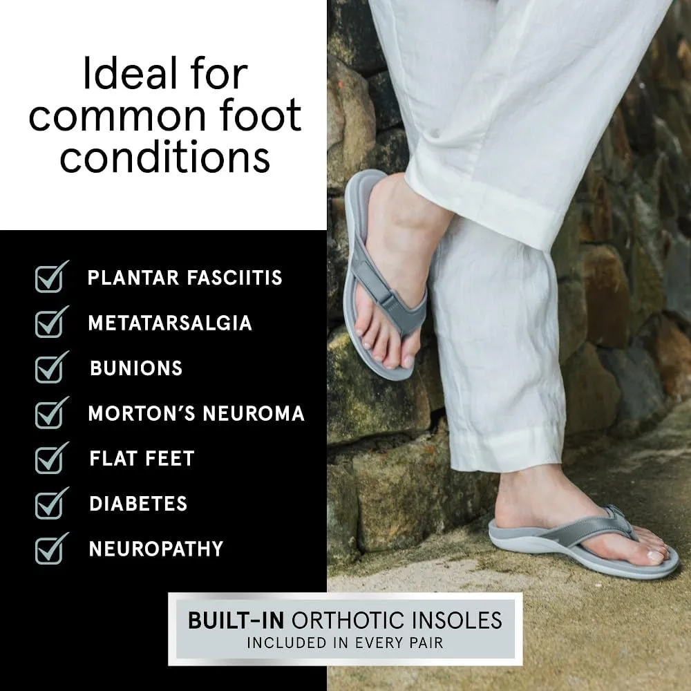 ABEO Women's Oasis Sport Metatarsal Flip Flops | Adjustable Flip Flops | Sandals for Women | Built-In Orthotics | Orthopedic Sandals
