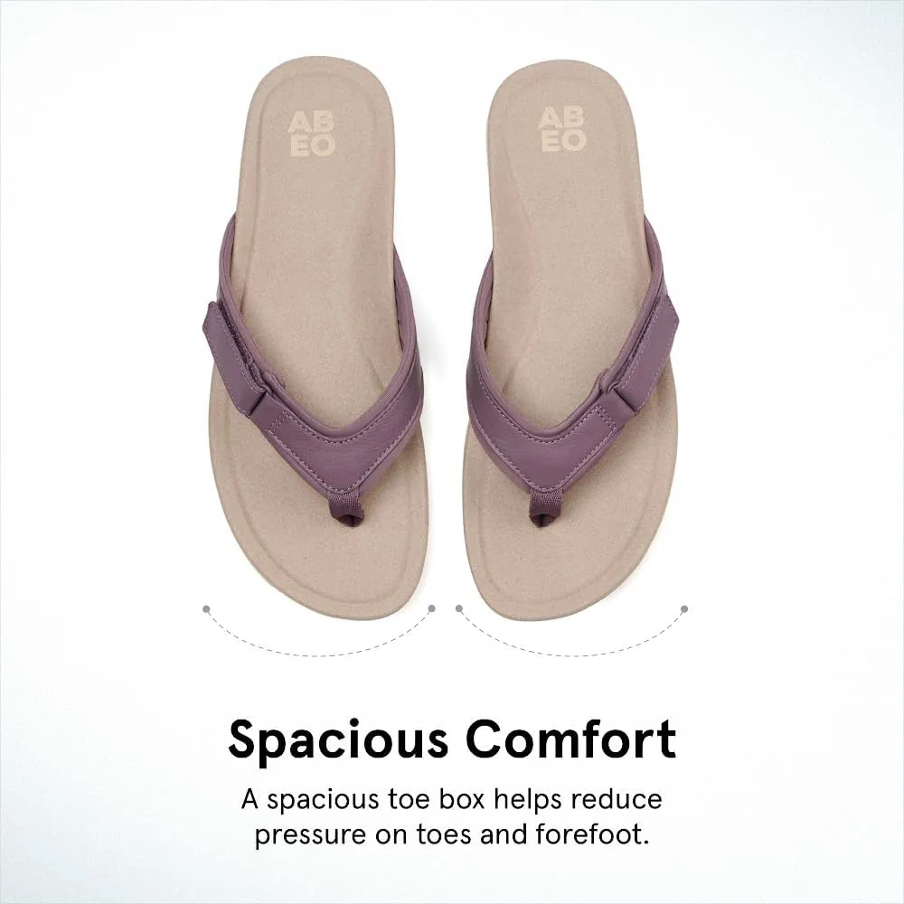 ABEO Women's Oasis Sport Metatarsal Flip Flops | Adjustable Flip Flops | Sandals for Women | Built-In Orthotics | Orthopedic Sandals
