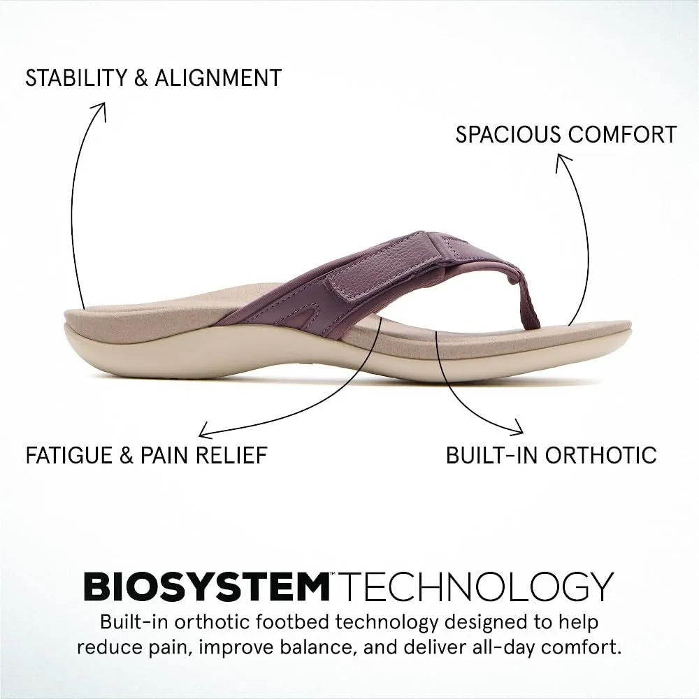 ABEO Women's Oasis Sport Metatarsal Flip Flops | Adjustable Flip Flops | Sandals for Women | Built-In Orthotics | Orthopedic Sandals