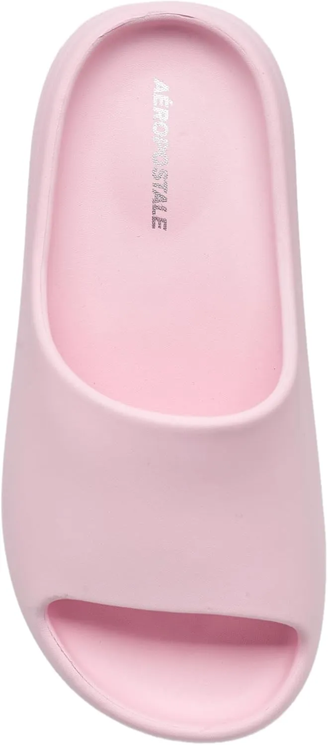 Aeropostale Toddler Youth Slide Sandals – Lightweight, Slip-On Shoes with Back Strap – Soft, Cushioned Sole for Boys & Girls