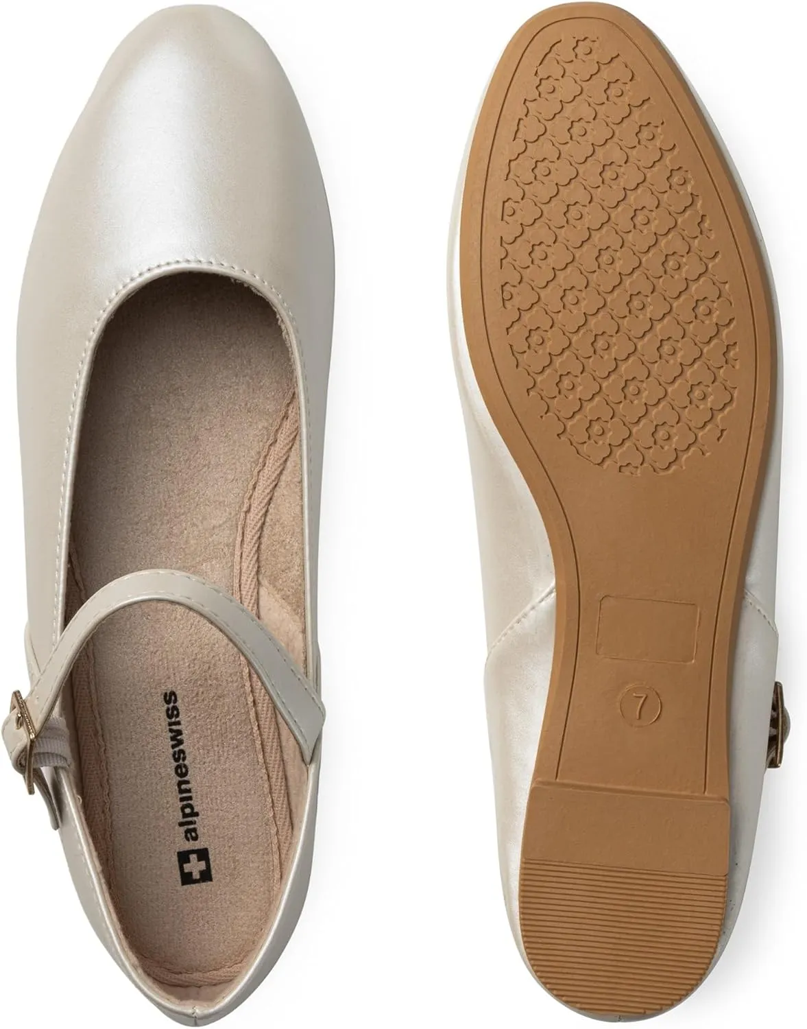 Alpine Swiss Cleo Womens Ballet Mary Jane Flats Dressy Round Toe Comfort Shoe