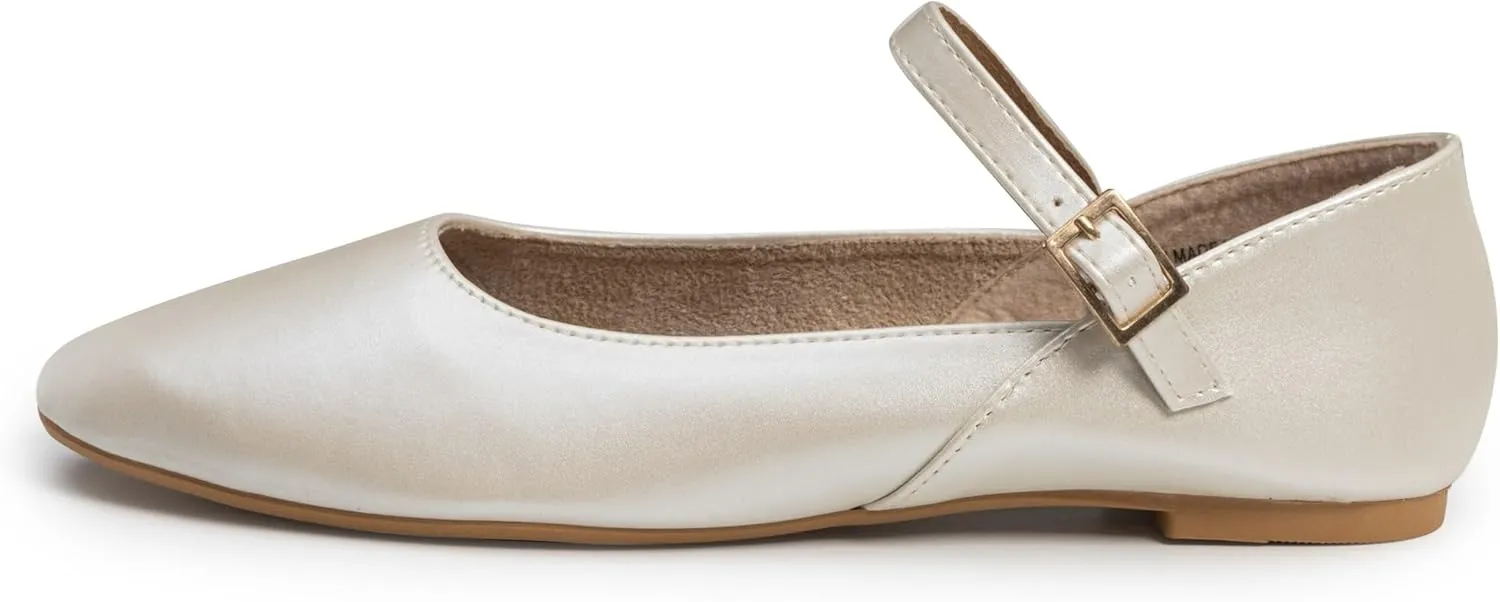 Alpine Swiss Cleo Womens Ballet Mary Jane Flats Dressy Round Toe Comfort Shoe