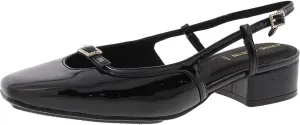 Anne Klein Womens Natalie Buckle Slingback Heels