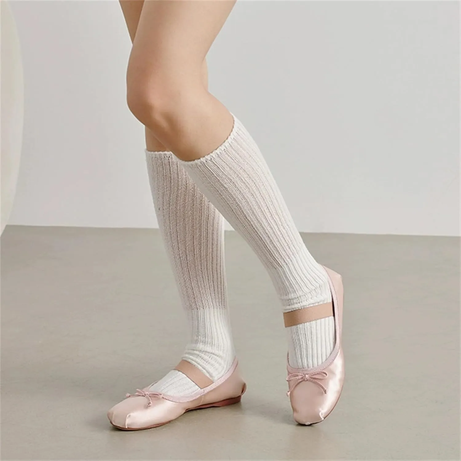 Ballet Flats Shoes for Women Ballerina Satin Flats Ladies Bow Casual Mary Jane Elastic Strap Flats