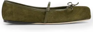 Ballet Flats Shoes for Women, Bows Slip On Comfortable Closed Square Toe Flats for Casual Dressy