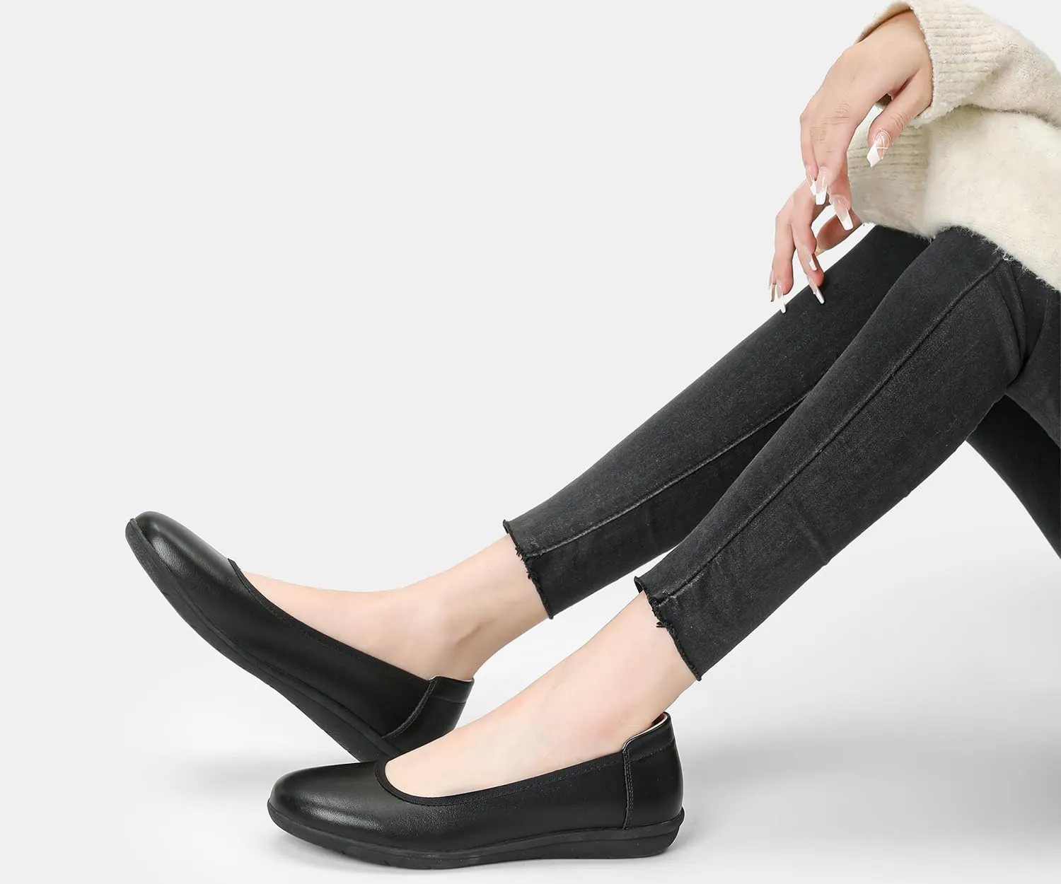 Ballet Flats Shoes for Women Dressy Casual Comfortable Lightweight Dress Shoes for Women Slip On Women's Flats Work Office