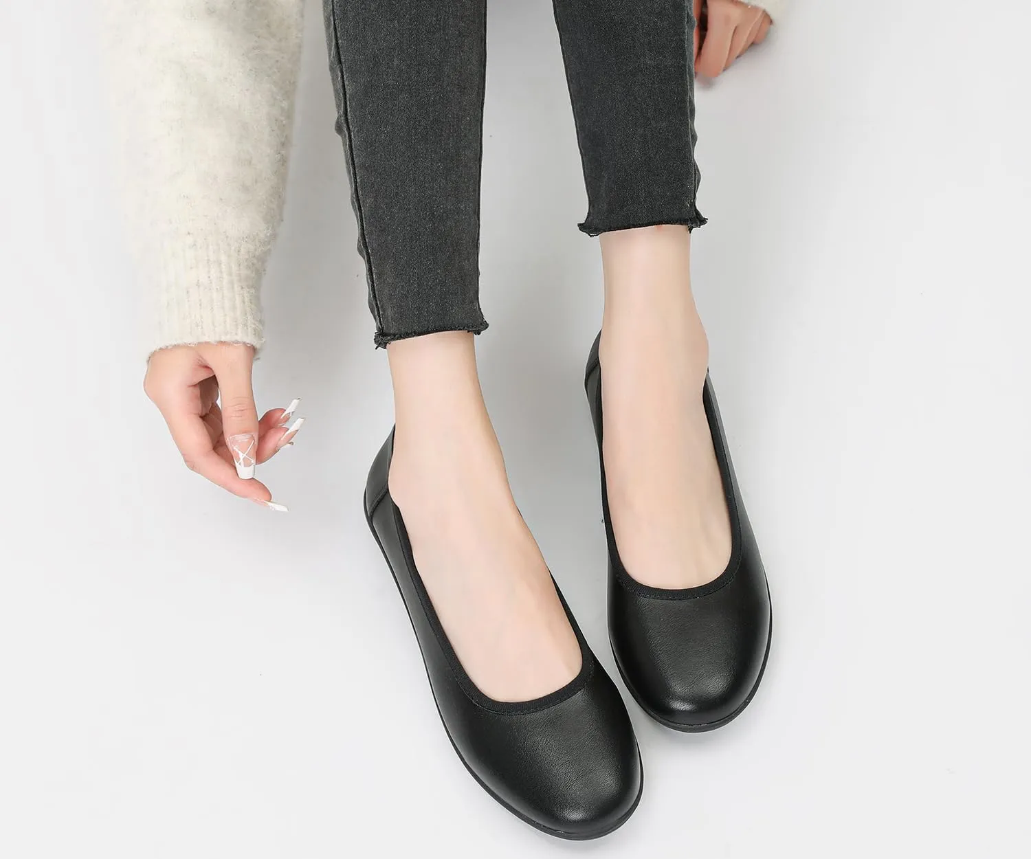 Ballet Flats Shoes for Women Dressy Casual Comfortable Lightweight Dress Shoes for Women Slip On Women's Flats Work Office