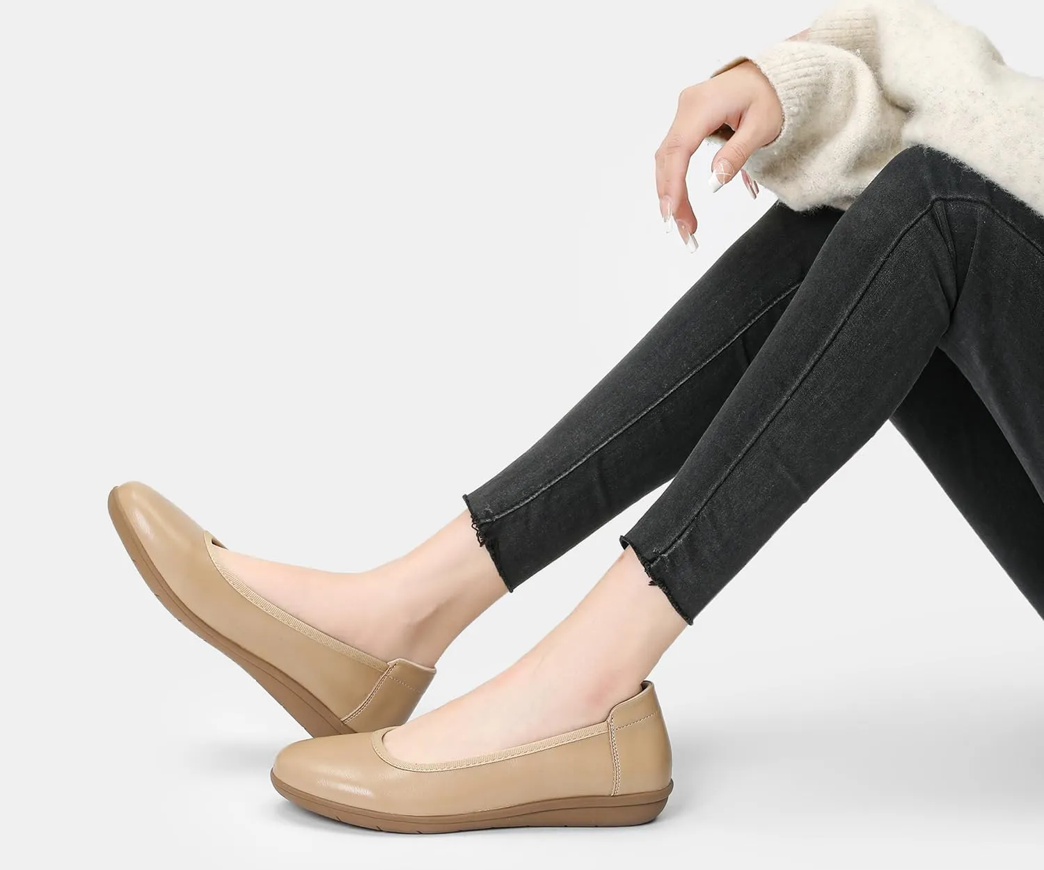 Ballet Flats Shoes for Women Dressy Casual Comfortable Lightweight Dress Shoes for Women Slip On Women's Flats Work Office