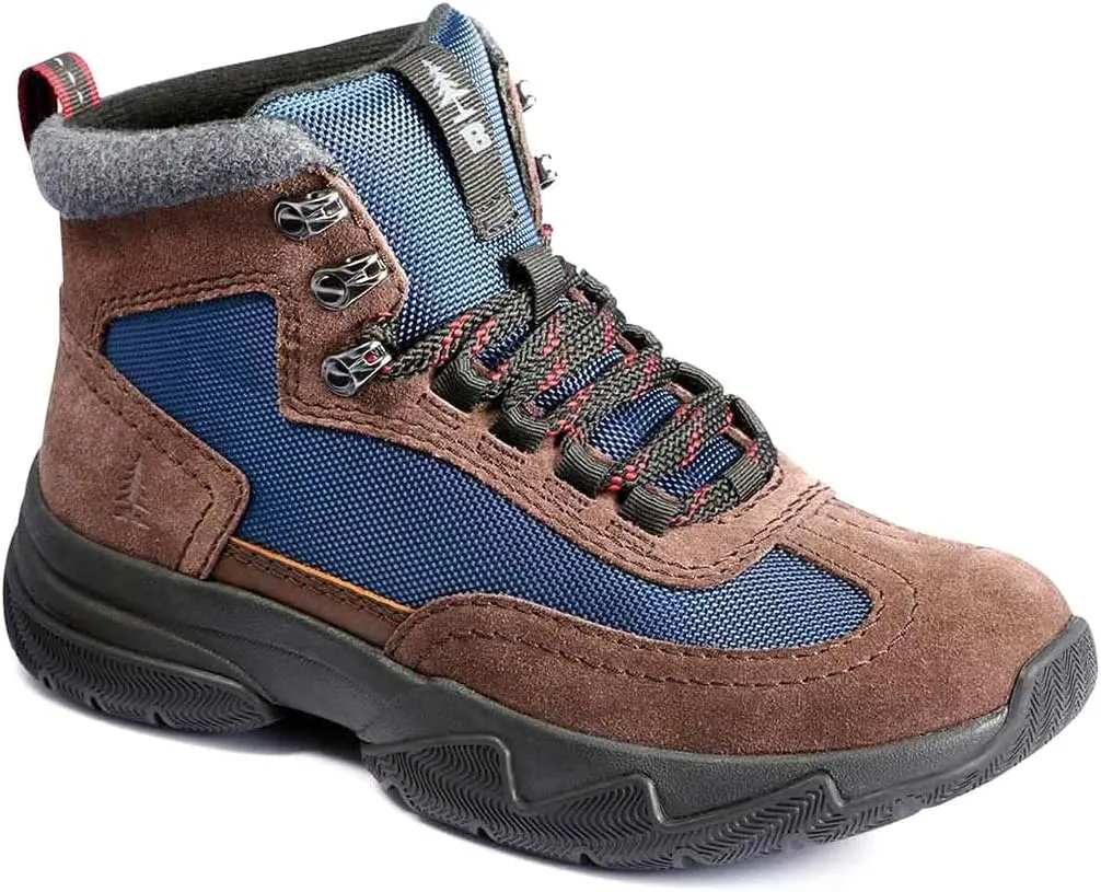 BASS OUTDOOR Women's Two Tone Lace Up Cushioned Insole Water Resistant Boot Hiking, Brown, 7