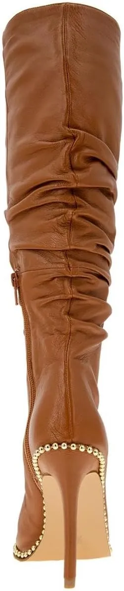 BCBGeneration Womens Harbi Leather Heels Knee-High Boots