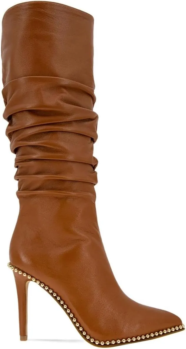 BCBGeneration Womens Harbi Leather Heels Knee-High Boots