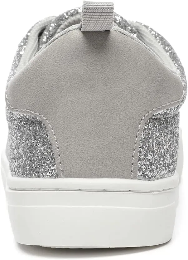 Bernal Girls & Boys Sparkle Glitter Sequin Sneakers Toddler/Little Kid/Big Kid Slip On School Low Top Walking Shoes Show Gift