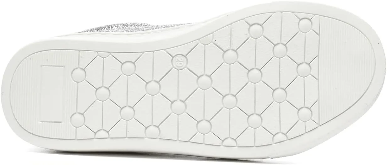 Bernal Girls & Boys Sparkle Glitter Sequin Sneakers Toddler/Little Kid/Big Kid Slip On School Low Top Walking Shoes Show Gift