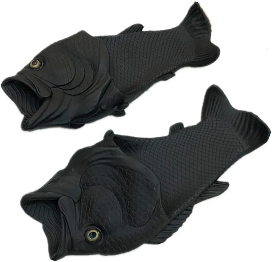 BING RUI CO Fish Slippers Beach Shoes Non-Slip Sandals Creative Bass Slippers Men and Women Casual Shoe