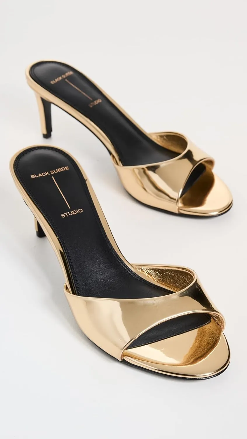 Black Suede Studio Women's Freddie Sandals 65mm