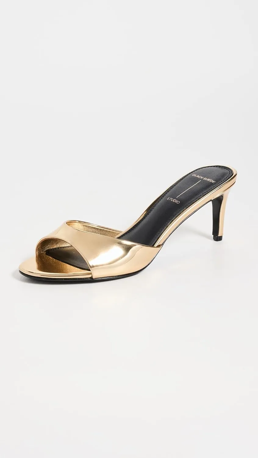 Black Suede Studio Women's Freddie Sandals 65mm