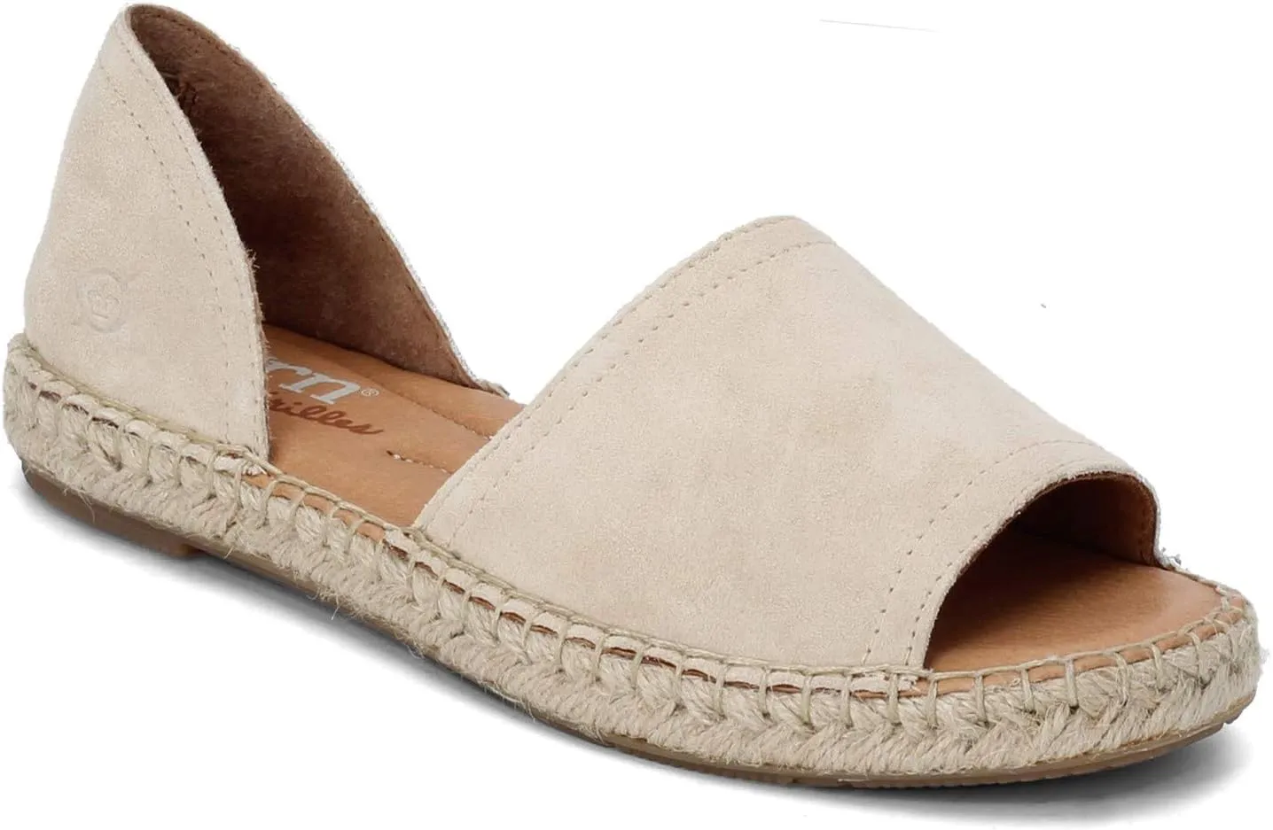 BORN Womens Solid Leather Flatform Sandals