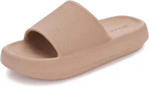 BRONAX Pillow Slippers for Women and Men | House Slides Shower Sandals | Cushioned Thick Sole