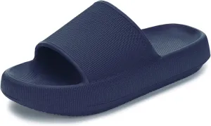 BRONAX Pillow Slippers for Women and Men | House Slides Shower Sandals | Cushioned Thick Sole
