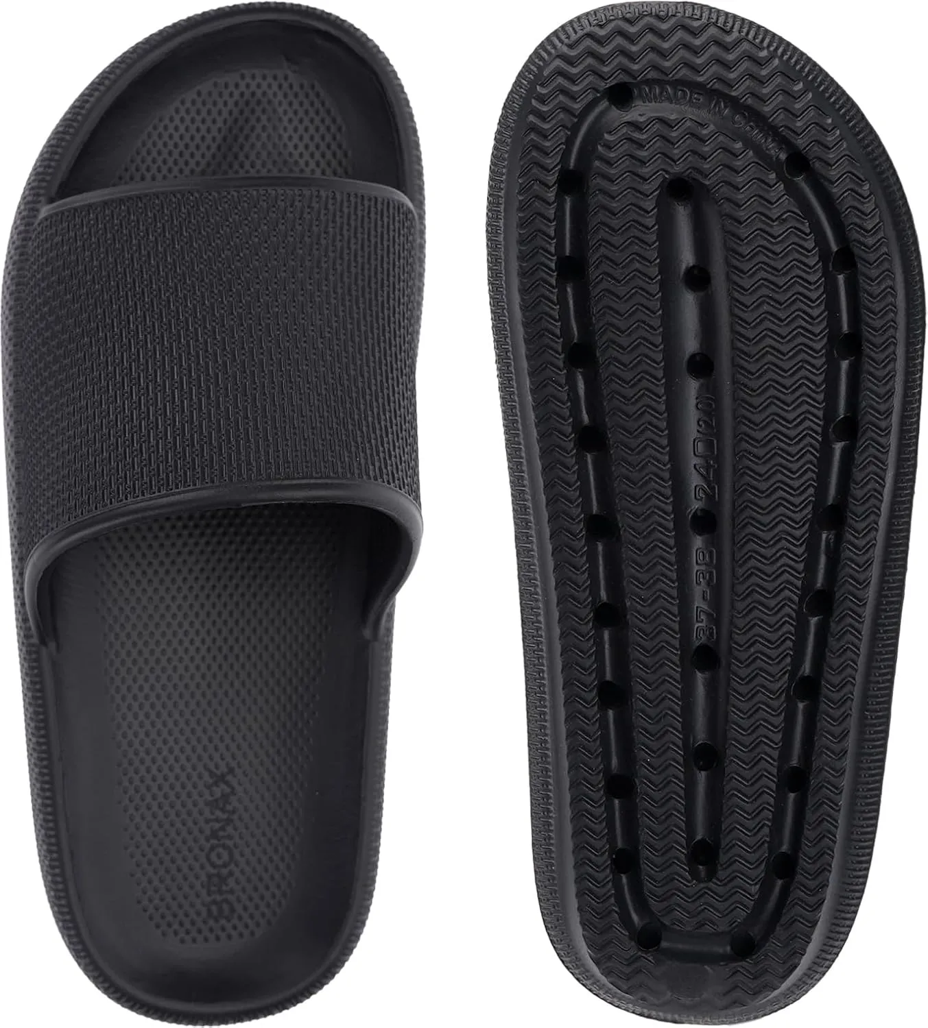 BRONAX Pillow Slippers for Women and Men | House Slides Shower Sandals | Cushioned Thick Sole