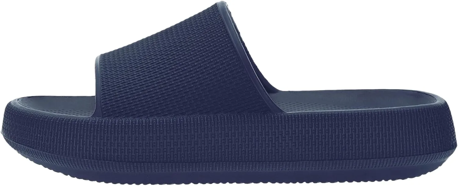 BRONAX Pillow Slippers for Women and Men | House Slides Shower Sandals | Cushioned Thick Sole