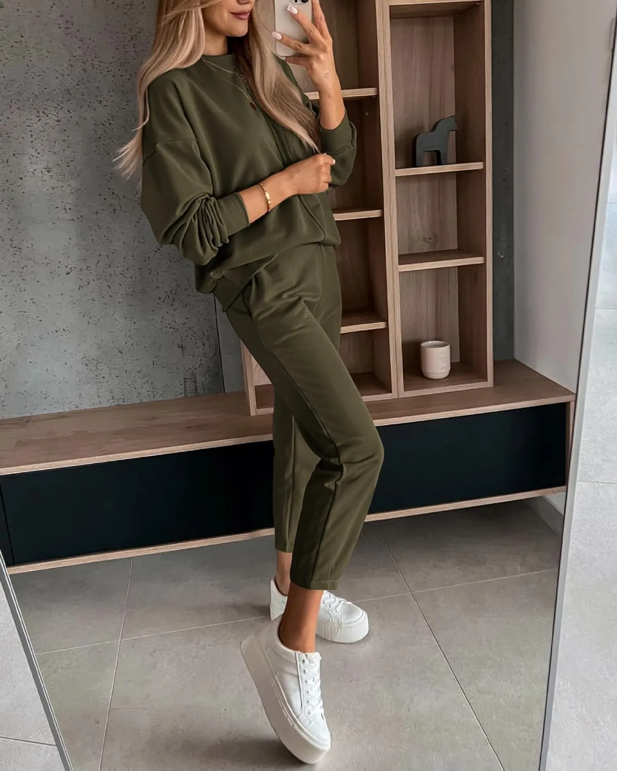 BTFBM 2024 Women 2 Piece Outfits Long Sleeve Pullover Jogger Pants Lounge Sets Fall Winter Sweatsuits Tracksuit Pockets
