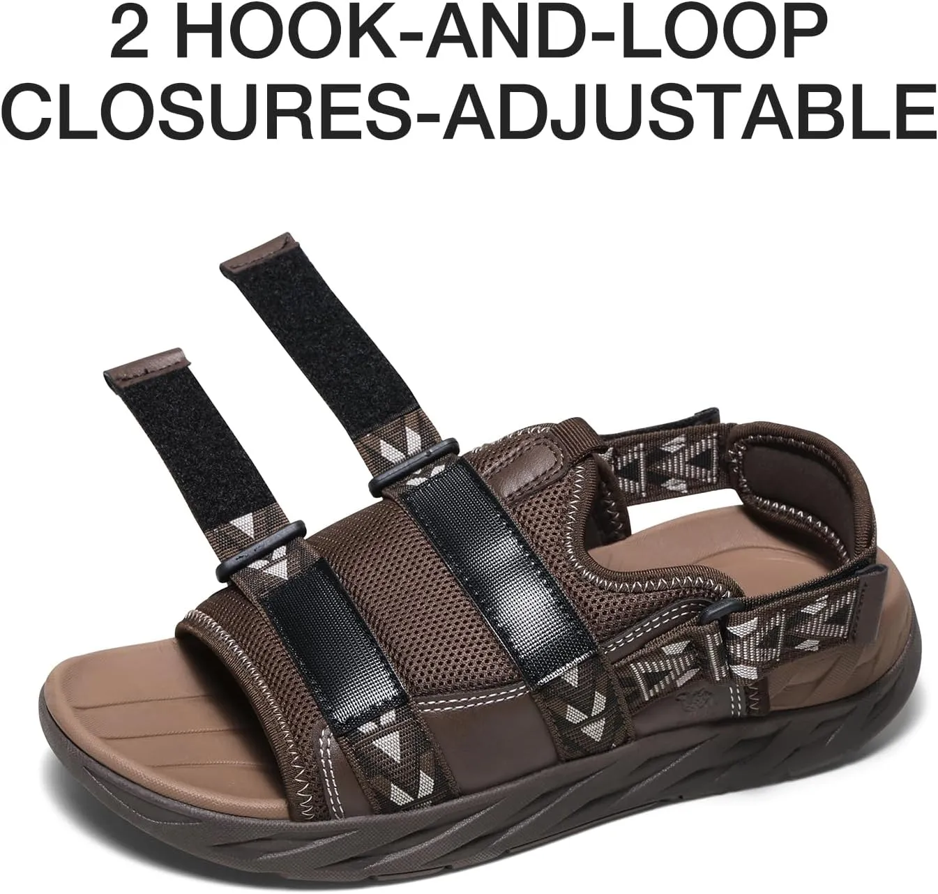CAMEL CROWN Men's Hiking Sandals Anti-slipping Athletic Water Shoes with Arch Support Adjustable Straps Summer Sandal