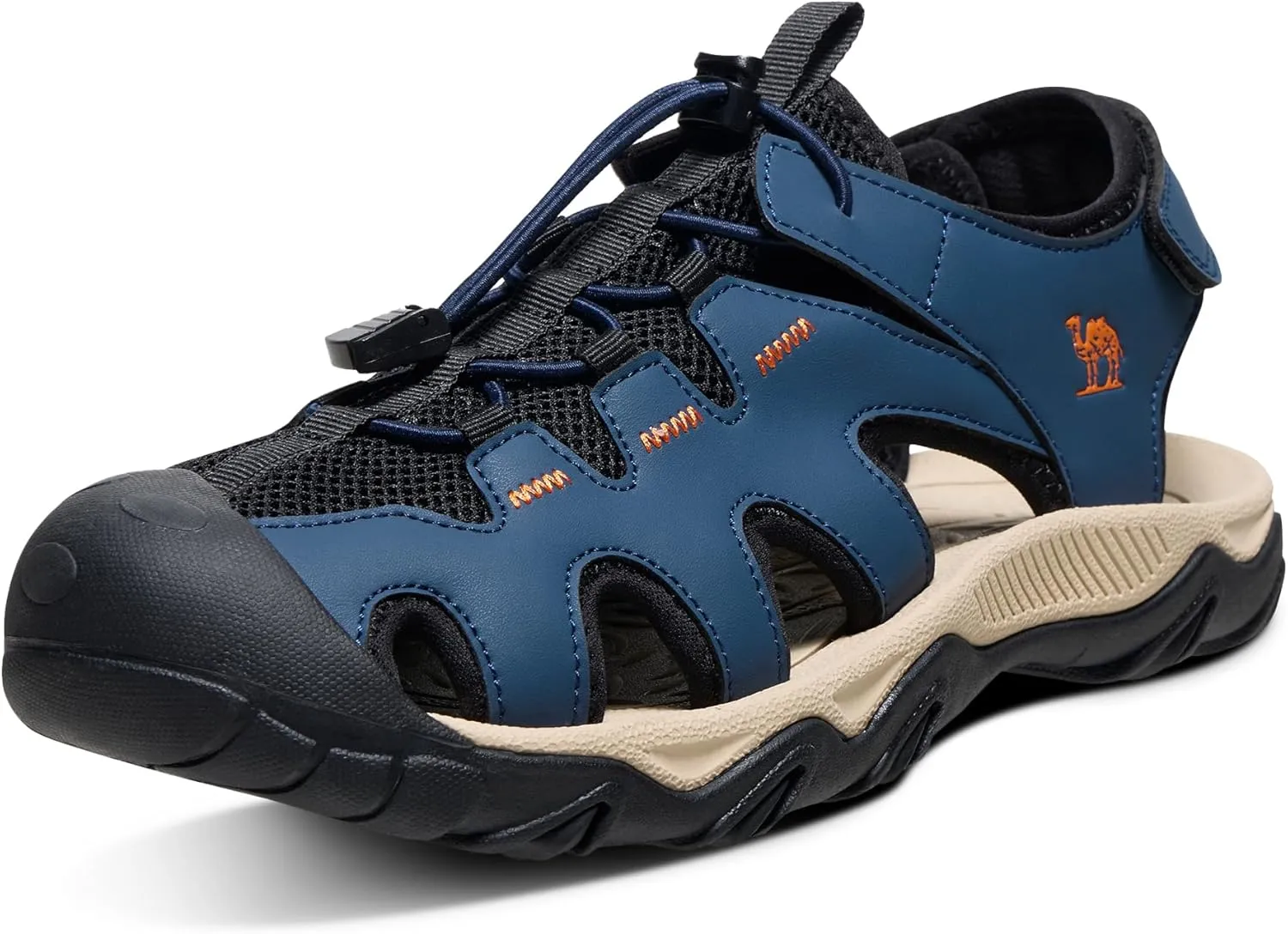 CAMEL CROWN Men's Hiking Sandals Anti-Slipping Athletic Water Shoes with Arch Support Closed Toe Outdoor Summer Camping Sandal for Beach