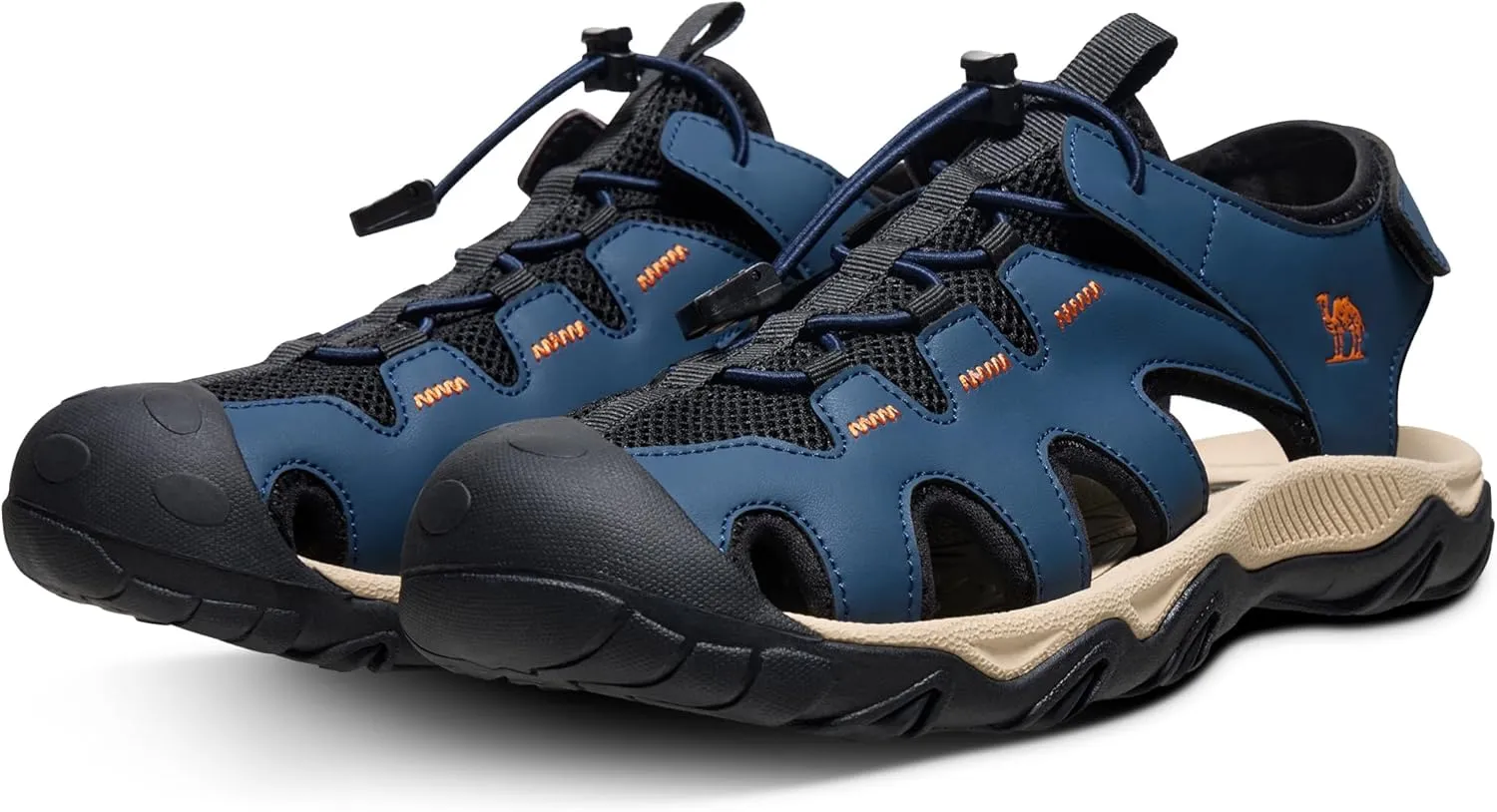 CAMEL CROWN Men's Hiking Sandals Anti-Slipping Athletic Water Shoes with Arch Support Closed Toe Outdoor Summer Camping Sandal for Beach