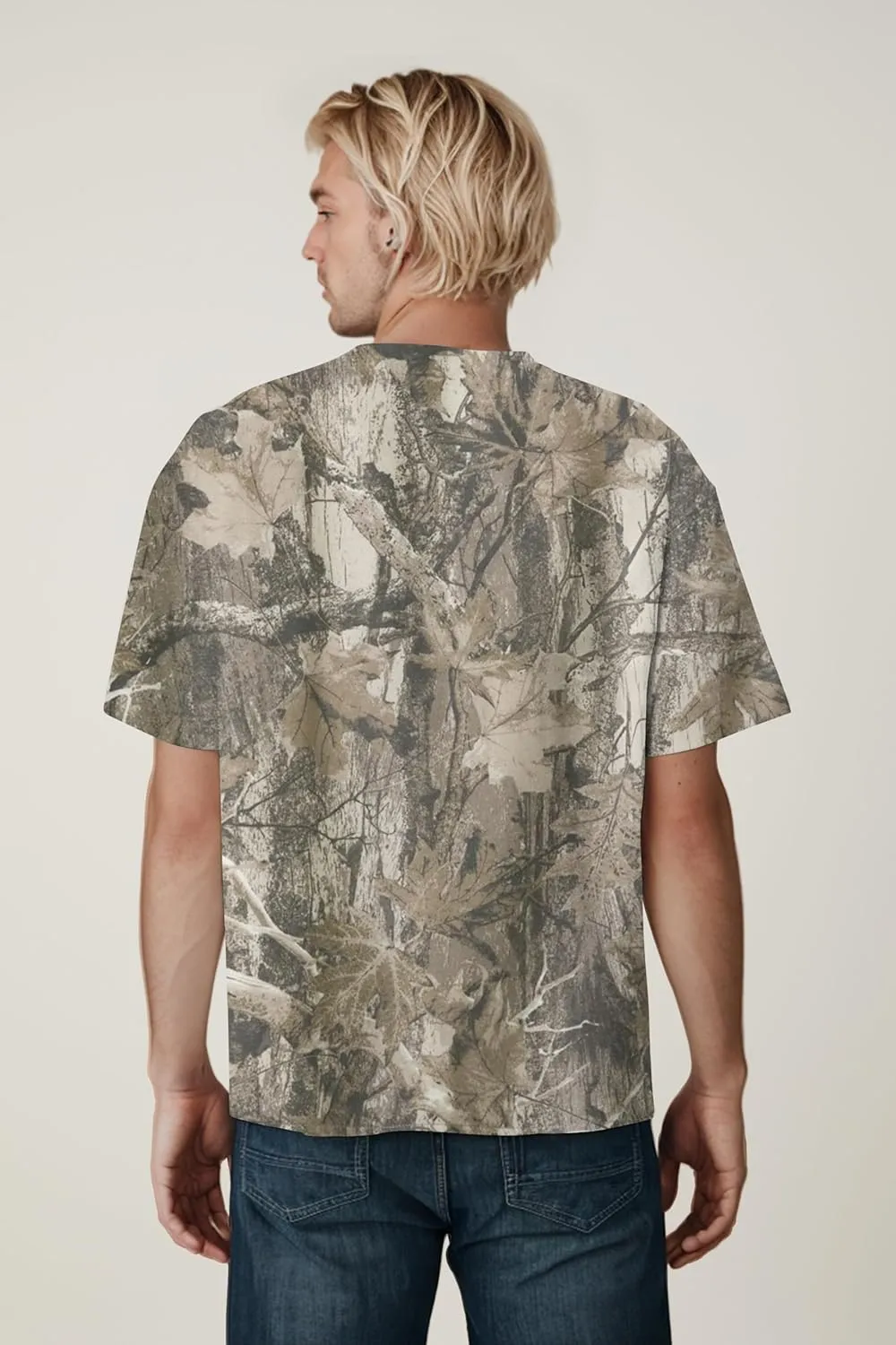 Camo Shirt for Women Mens Maple Leaf Print Short Sleeve Crewneck T-Shirts Summer Oversized Tee Shirts Streetwear