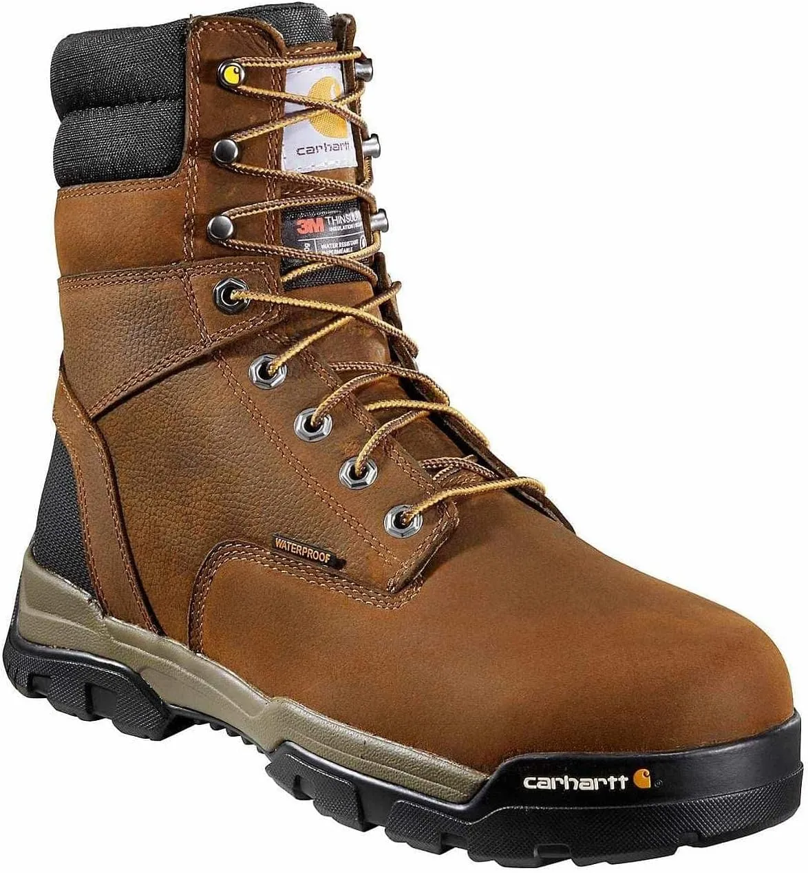 Carhartt Men's Ground Force 8-inch Waterproof Insulated Comp Toe Cme8347
