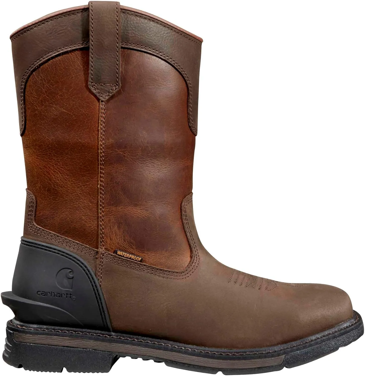 Carhartt Montana Square Toe Wellington 11" Waterproof Pull-on Industrial Boots
