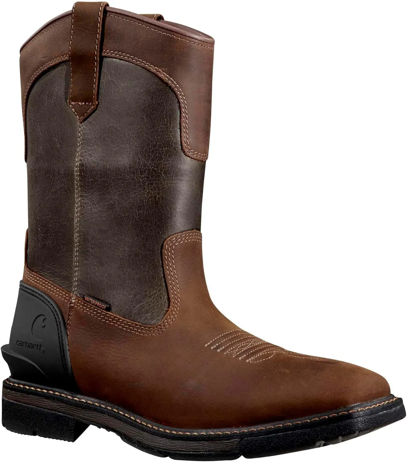 Carhartt Montana Square Toe Wellington 11" Waterproof Pull-on Industrial Boots