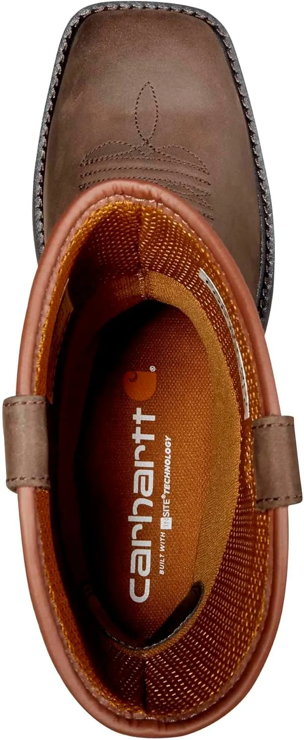 Carhartt Montana Square Toe Wellington 11" Waterproof Pull-on Industrial Boots