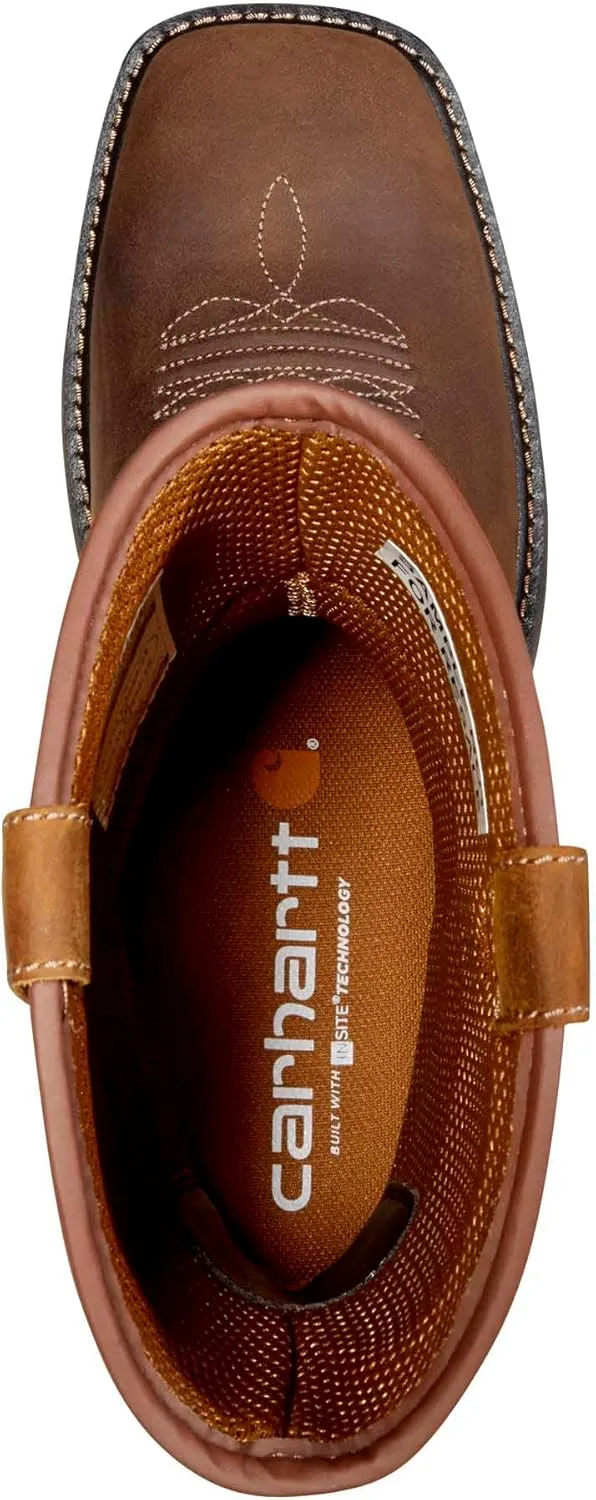 Carhartt Montana Square Toe Wellington 11" Waterproof Pull-on Industrial Boots