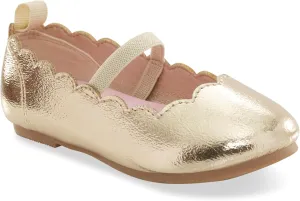Carters MORA Ballet Flat, Gold, 13 US Unisex Little Kid