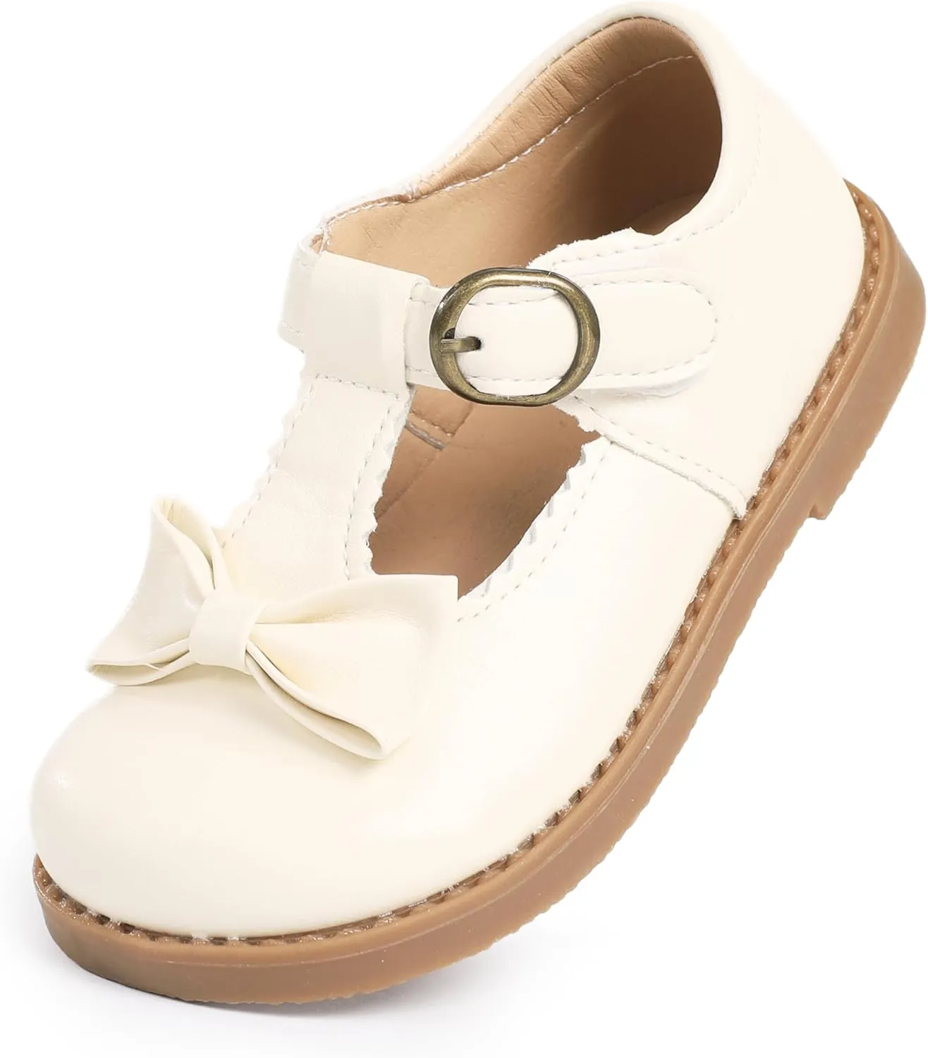 CIOR Toddler Little Girls Mary Jane Dress Shoes School Party Princess Dress Shoes for Girls Flats