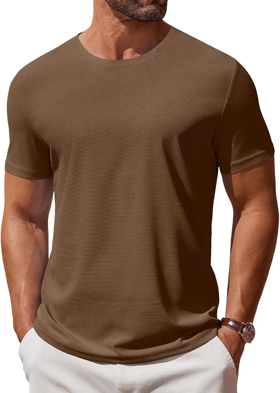 COOFANDY Men's T Shirt Short Sleeve Crew Neck T-Shirt Casual Summer Classic Basic Tee Shirts