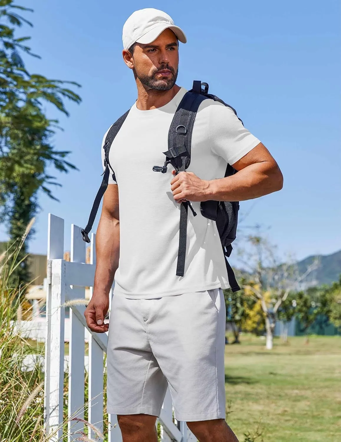 COOFANDY Men's T Shirt Short Sleeve Crew Neck T-Shirt Casual Summer Classic Basic Tee Shirts