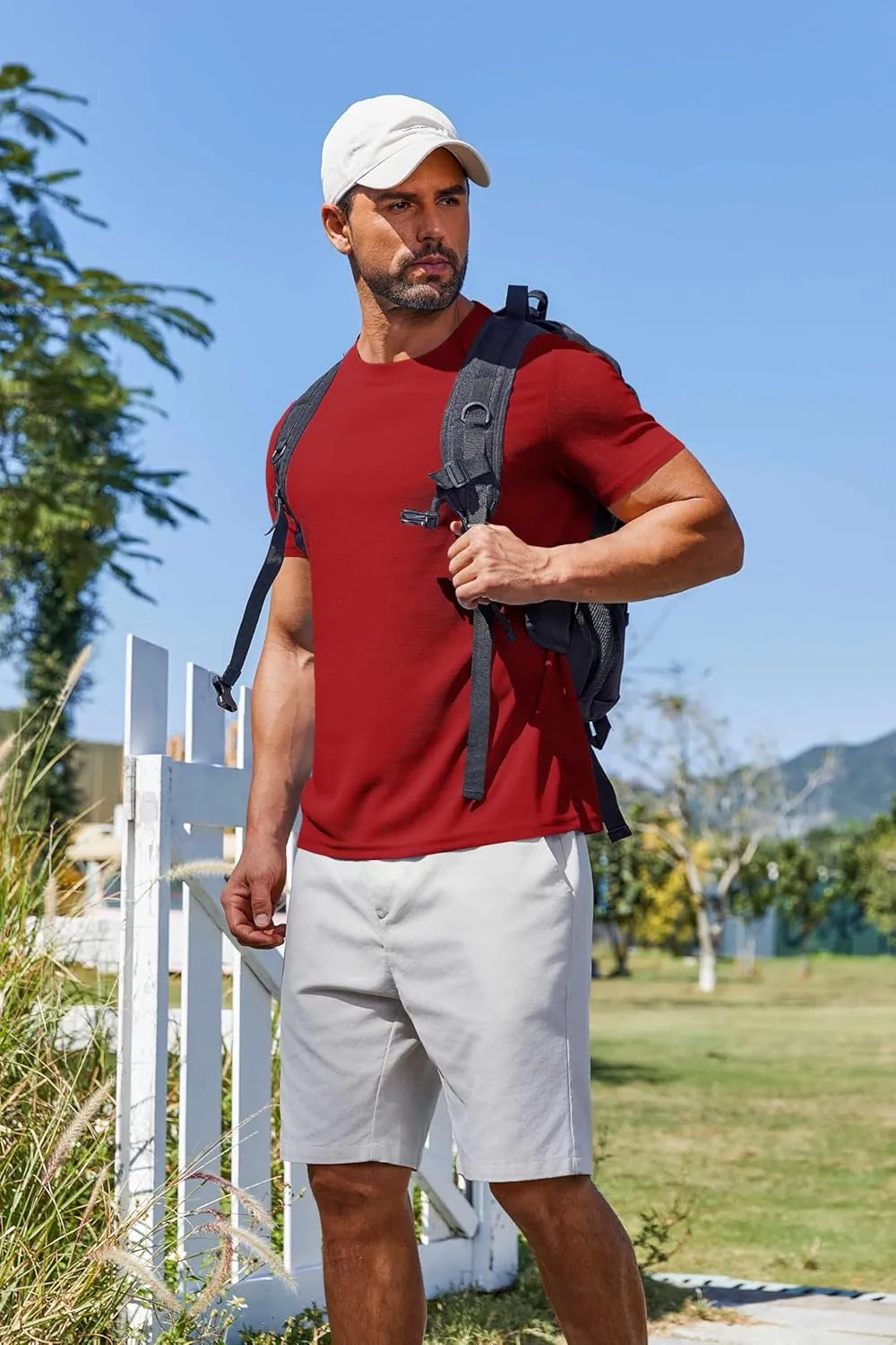 COOFANDY Men's T Shirt Short Sleeve Crew Neck T-Shirt Casual Summer Classic Basic Tee Shirts
