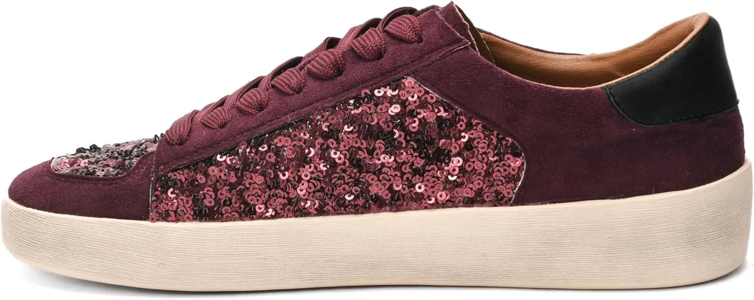 Corkys Footwear Hey Girl Womens Another Round Fashion Sneakers - Featuring a Star Patch and Studs On The Side, Lace-up Detail, and A Cushioned Footbed for All-Day Wear