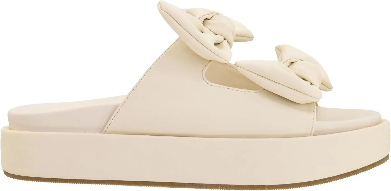 Corkys Footwear Women's Lil Bit Knotty 1.5-Inch Platform Sandal - Featuring Two Straps Adorned With Bows And A Lightly Cushioned Insole For All Day Wear