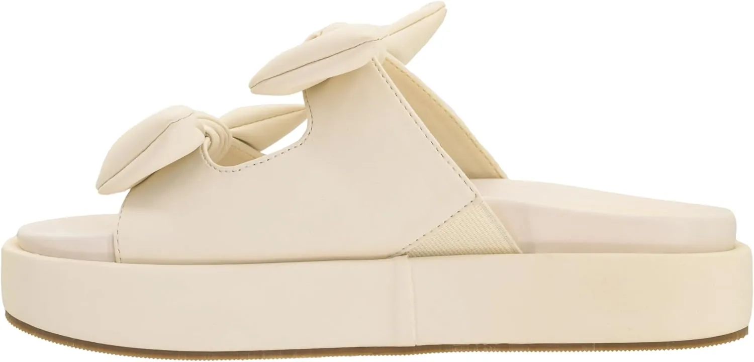 Corkys Footwear Women's Lil Bit Knotty 1.5-Inch Platform Sandal - Featuring Two Straps Adorned With Bows And A Lightly Cushioned Insole For All Day Wear